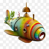 多彩潜艇-多彩潜艇木制玩具木制潜艇海底海洋-空若网 多彩潜艇-多彩潜艇木制玩具木制潜艇海底海洋-空若网