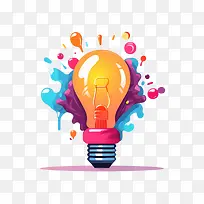 卡通灯泡灯-电-空若网 卡通灯泡灯-电-空若网