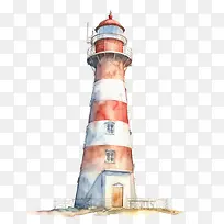 水彩灯塔-水彩灯塔手绘灯塔灯塔水彩航海-空若网 水彩灯塔-水彩灯塔手绘灯塔灯塔水彩航海-空若网