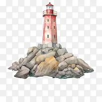 水彩灯塔-水彩灯塔灯塔手绘灯塔灯塔水彩-空若网 水彩灯塔-水彩灯塔灯塔手绘灯塔灯塔水彩-空若网