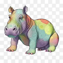 河马-彩虹-空若网 河马-彩虹-空若网