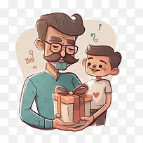 父亲和礼物——父亲节-空若网 父亲和礼物——父亲节-空若网