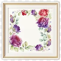 花框-水彩花框-空若网 花框-水彩花框-空若网