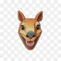 袋鼠-袋鼠袋鼠考拉动物脸-空若网 袋鼠-袋鼠袋鼠考拉动物脸-空若网