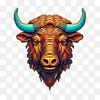 野牛-野牛牛角脸多彩-空若网 野牛-野牛牛角脸多彩-空若网