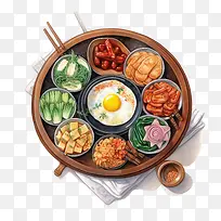 韩国食品-韩国食品韩国食品蒸米饭蒸蔬菜蒸鸡蛋-空若网 韩国食品-韩国食品韩国食品蒸米饭蒸蔬菜蒸鸡蛋-空若网