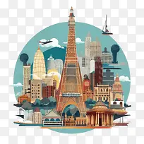 旅行-埃菲尔铁塔-空若网 旅行-埃菲尔铁塔-空若网