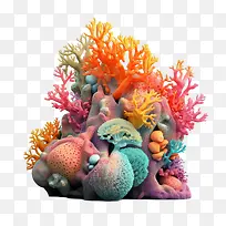 珊瑚-珊瑚珊瑚礁多彩水下水产-空若网 珊瑚-珊瑚珊瑚礁多彩水下水产-空若网