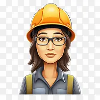 女-女工程师建筑安全头盔安全眼镜-空若网 女-女工程师建筑安全头盔安全眼镜-空若网