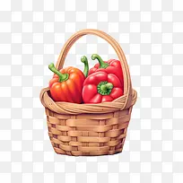 红灯笼椒-红灯笼椒辣椒辣椒篮子食物-空若网 红灯笼椒-红灯笼椒辣椒辣椒篮子食物-空若网