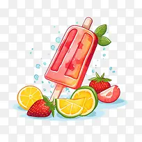 冰棒-草莓-空若网 冰棒-草莓-空若网