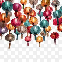 灯笼-灯笼多彩复古装饰纸灯笼-空若网 灯笼-灯笼多彩复古装饰纸灯笼-空若网