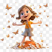 快乐的女孩-翅膀-空若网 快乐的女孩-翅膀-空若网