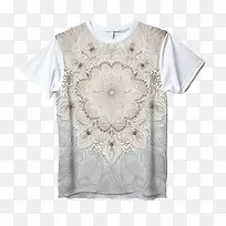 T恤-T恤花抽象图案多彩-空若网 T恤-T恤花抽象图案多彩-空若网