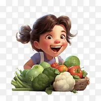 蔬菜-蔬菜女孩花园水果蔬菜-空若网 蔬菜-蔬菜女孩花园水果蔬菜-空若网