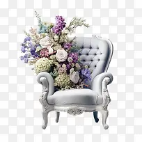 扶手椅-白色背景-空若网 扶手椅-白色背景-空若网