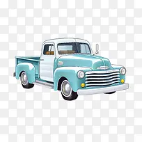 卡车-卡车卡车复古经典蓝色-空若网 卡车-卡车卡车复古经典蓝色-空若网