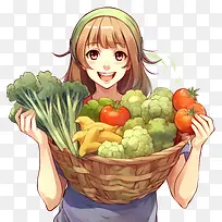 蔬菜日-蔬菜日蔬菜女孩蔬菜新鲜农产品-空若网 蔬菜日-蔬菜日蔬菜女孩蔬菜新鲜农产品-空若网