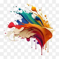 多彩-多彩飞溅多彩画笔-空若网 多彩-多彩飞溅多彩画笔-空若网