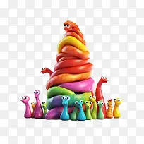 软糖蠕虫-彩虹-空若网 软糖蠕虫-彩虹-空若网