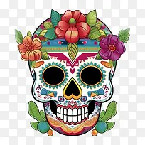 糖头骨-糖头骨头骨多彩墨西哥亡灵节-空若网 糖头骨-糖头骨头骨多彩墨西哥亡灵节-空若网