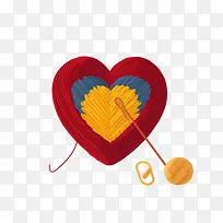 针织-针织心形针织纱钩-空若网 针织-针织心形针织纱钩-空若网