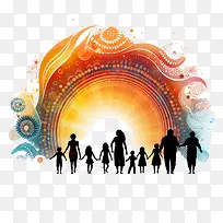 naidoc周-naidoc周多彩抽象日落剪影-空若网 naidoc周-naidoc周多彩抽象日落剪影-空若网