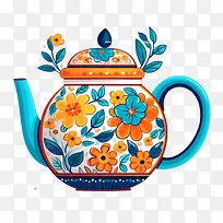 茶壶-橙色-空若网 茶壶-橙色-空若网