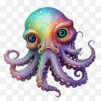 章鱼-章鱼章鱼多彩可爱异想天开-空若网 章鱼-章鱼章鱼多彩可爱异想天开-空若网