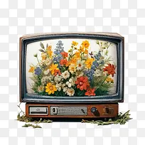 老电视-插花-空若网 老电视-插花-空若网