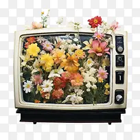 老电视-插花-空若网 老电视-插花-空若网