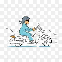 女孩-女孩骑着女人摩托车黑色-空若网 女孩-女孩骑着女人摩托车黑色-空若网