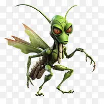 螳螂-螳螂昆虫外星人令人毛骨悚然的飞行-空若网 螳螂-螳螂昆虫外星人令人毛骨悚然的飞行-空若网