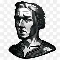 肖像-肖像肖像男人白衬衫黑色背景-空若网 肖像-肖像肖像男人白衬衫黑色背景-空若网