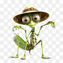 螳螂-螳螂外星人卡通昆虫花园-空若网 螳螂-螳螂外星人卡通昆虫花园-空若网