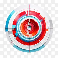 目标-目标红色和蓝色圆圈抽象艺术多彩设计现代艺术-空若网 目标-目标红色和蓝色圆圈抽象艺术多彩设计现代艺术-空若网