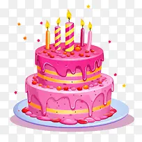 生日蛋糕-粉色生日蛋糕-空若网 生日蛋糕-粉色生日蛋糕-空若网