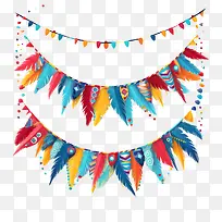 嘉年华花环-嘉年华花环羽毛横幅多彩装饰-空若网 嘉年华花环-嘉年华花环羽毛横幅多彩装饰-空若网