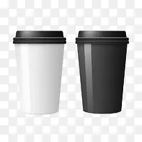 纸咖啡杯-纸咖啡杯杯子黑白外卖容器塑料-空若网 纸咖啡杯-纸咖啡杯杯子黑白外卖容器塑料-空若网
