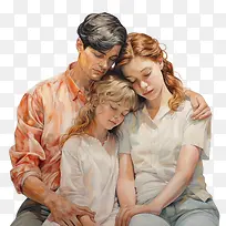 尊重父母节-尊重父母节家人拥抱爱母亲-空若网 尊重父母节-尊重父母节家人拥抱爱母亲-空若网