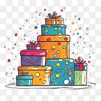 卡通礼品盒-生日礼物-空若网 卡通礼品盒-生日礼物-空若网