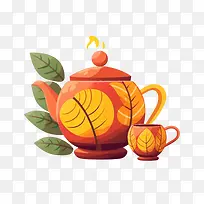 茶壶-橙色-空若网 茶壶-橙色-空若网