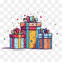 卡通礼品盒-卡通礼品盒赠送生日礼物多彩-空若网 卡通礼品盒-卡通礼品盒赠送生日礼物多彩-空若网