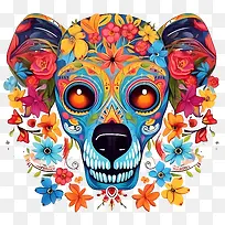 diadelosmuertos-骷髅纹身-空若网 diadelosmuertos-骷髅纹身-空若网