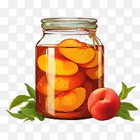桃子果酱-桃子果酱玻璃罐桃子果酱食品-空若网 桃子果酱-桃子果酱玻璃罐桃子果酱食品-空若网