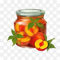 桃子果酱-桃子果酱玻璃罐桃子水果罐-空若网 桃子果酱-桃子果酱玻璃罐桃子水果罐-空若网