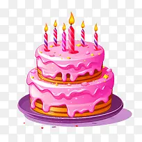 生日蛋糕-粉色生日蛋糕-空若网 生日蛋糕-粉色生日蛋糕-空若网