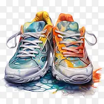 运动鞋-运动鞋跑鞋多彩艺术飞溅-空若网 运动鞋-运动鞋跑鞋多彩艺术飞溅-空若网