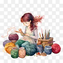 我爱纱线日-我爱纱线日女孩纱线羊毛针织-空若网 我爱纱线日-我爱纱线日女孩纱线羊毛针织-空若网