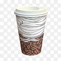 纸杯样机-咖啡豆-空若网 纸杯样机-咖啡豆-空若网